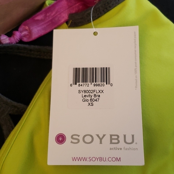 Soybu Levity Sports Bra Glow/Storm Heather Size XS - Picture 4 of 7